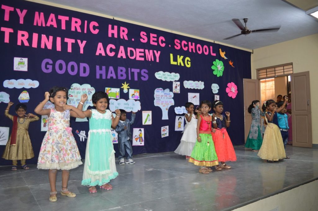 Monthly Programme Titled Good Habits by LKG of Trinity Academy CBSE Krishnagiri 25 10 2018 4 2