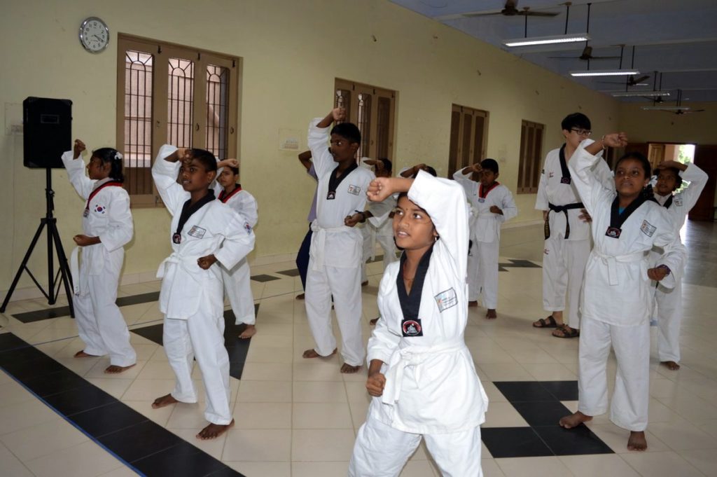 Taekwondo at Trinity Academy CBSE Krishnagiri